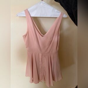 Charlotte Russe Blush Sleeveless Mini Dress